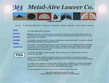Tablet Screenshot of metal-airelouver.com